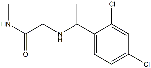 2-{[1-(2,4-dichlorophenyl)ethyl]amino}-N-methylacetamide Structure