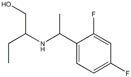 2-{[1-(2,4-difluorophenyl)ethyl]amino}butan-1-ol Struktur