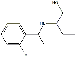 2-{[1-(2-fluorophenyl)ethyl]amino}butan-1-ol Structure