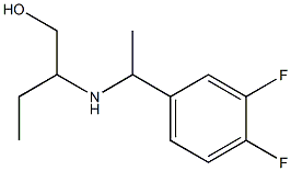 2-{[1-(3,4-difluorophenyl)ethyl]amino}butan-1-ol 化学構造式