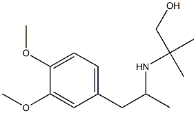 2-{[1-(3,4-dimethoxyphenyl)propan-2-yl]amino}-2-methylpropan-1-ol|