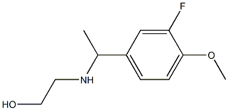  2-{[1-(3-fluoro-4-methoxyphenyl)ethyl]amino}ethan-1-ol