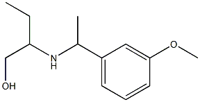 2-{[1-(3-methoxyphenyl)ethyl]amino}butan-1-ol,,结构式