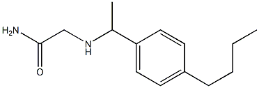 2-{[1-(4-butylphenyl)ethyl]amino}acetamide|