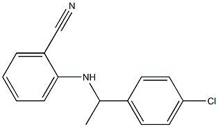 2-{[1-(4-chlorophenyl)ethyl]amino}benzonitrile Struktur