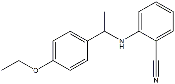 2-{[1-(4-ethoxyphenyl)ethyl]amino}benzonitrile Structure