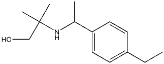 2-{[1-(4-ethylphenyl)ethyl]amino}-2-methylpropan-1-ol Structure