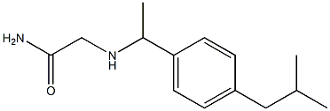 2-{[1-(4-isobutylphenyl)ethyl]amino}acetamide,,结构式