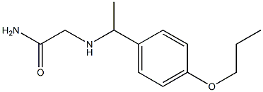 2-{[1-(4-propoxyphenyl)ethyl]amino}acetamide