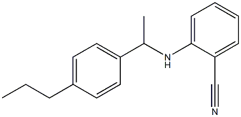 2-{[1-(4-propylphenyl)ethyl]amino}benzonitrile Structure