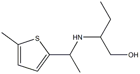 2-{[1-(5-methylthiophen-2-yl)ethyl]amino}butan-1-ol Struktur