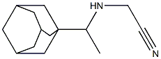 2-{[1-(adamantan-1-yl)ethyl]amino}acetonitrile Struktur