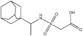 2-{[1-(adamantan-1-yl)ethyl]sulfamoyl}acetic acid Struktur