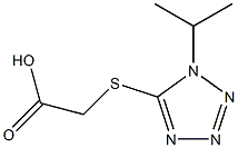 2-{[1-(propan-2-yl)-1H-1,2,3,4-tetrazol-5-yl]sulfanyl}acetic acid,,结构式