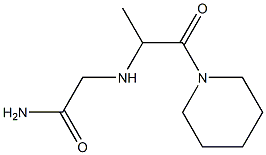 2-{[1-oxo-1-(piperidin-1-yl)propan-2-yl]amino}acetamide Struktur