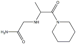 2-{[1-oxo-1-(piperidin-1-yl)propan-2-yl]amino}acetamide 化学構造式