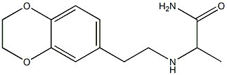 2-{[2-(2,3-dihydro-1,4-benzodioxin-6-yl)ethyl]amino}propanamide,,结构式