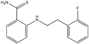 2-{[2-(2-fluorophenyl)ethyl]amino}benzene-1-carbothioamide Struktur