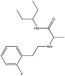 2-{[2-(2-fluorophenyl)ethyl]amino}-N-(pentan-3-yl)propanamide|