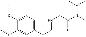 2-{[2-(3,4-dimethoxyphenyl)ethyl]amino}-N-methyl-N-(propan-2-yl)acetamide|