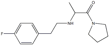 2-{[2-(4-fluorophenyl)ethyl]amino}-1-(pyrrolidin-1-yl)propan-1-one|