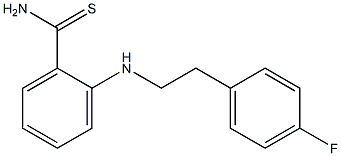 2-{[2-(4-fluorophenyl)ethyl]amino}benzene-1-carbothioamide,,结构式