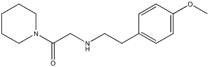 2-{[2-(4-methoxyphenyl)ethyl]amino}-1-(piperidin-1-yl)ethan-1-one 结构式