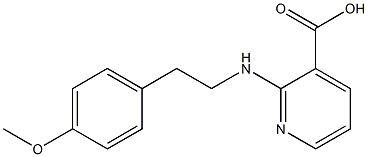 2-{[2-(4-methoxyphenyl)ethyl]amino}pyridine-3-carboxylic acid Struktur