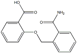 2-{[2-(aminocarbonyl)benzyl]oxy}benzoic acid 结构式