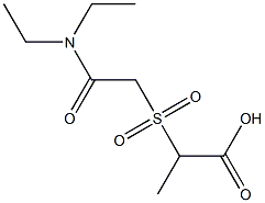 2-{[2-(diethylamino)-2-oxoethyl]sulfonyl}propanoic acid|