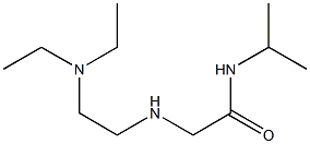 2-{[2-(diethylamino)ethyl]amino}-N-(propan-2-yl)acetamide,,结构式