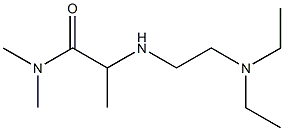 2-{[2-(diethylamino)ethyl]amino}-N,N-dimethylpropanamide 化学構造式