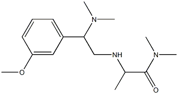 2-{[2-(dimethylamino)-2-(3-methoxyphenyl)ethyl]amino}-N,N-dimethylpropanamide,,结构式