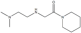 2-{[2-(dimethylamino)ethyl]amino}-1-(piperidin-1-yl)ethan-1-one,,结构式