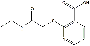 2-{[2-(ethylamino)-2-oxoethyl]thio}nicotinic acid 结构式