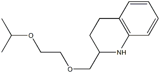 2-{[2-(propan-2-yloxy)ethoxy]methyl}-1,2,3,4-tetrahydroquinoline 结构式