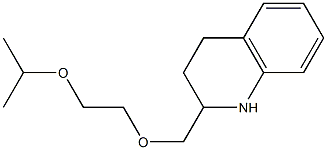 2-{[2-(propan-2-yloxy)ethoxy]methyl}-1,2,3,4-tetrahydroquinoline 化学構造式