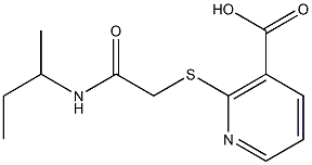 2-{[2-(sec-butylamino)-2-oxoethyl]thio}nicotinic acid Structure