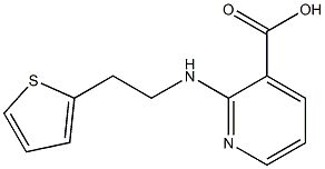 2-{[2-(thiophen-2-yl)ethyl]amino}pyridine-3-carboxylic acid,,结构式