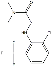 2-{[2-chloro-6-(trifluoromethyl)phenyl]amino}-N,N-dimethylacetamide 结构式