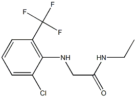 2-{[2-chloro-6-(trifluoromethyl)phenyl]amino}-N-ethylacetamide Structure