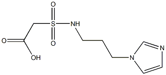2-{[3-(1H-imidazol-1-yl)propyl]sulfamoyl}acetic acid Structure