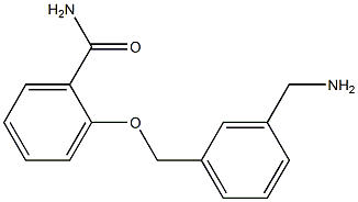 2-{[3-(aminomethyl)phenyl]methoxy}benzamide 结构式