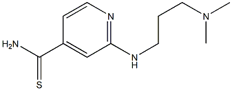 2-{[3-(dimethylamino)propyl]amino}pyridine-4-carbothioamide,,结构式