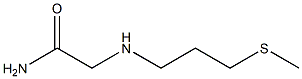 2-{[3-(methylsulfanyl)propyl]amino}acetamide 化学構造式