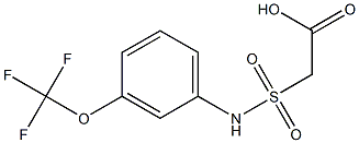 2-{[3-(trifluoromethoxy)phenyl]sulfamoyl}acetic acid,,结构式
