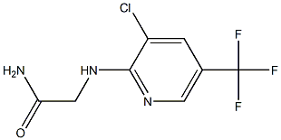 2-{[3-chloro-5-(trifluoromethyl)pyridin-2-yl]amino}acetamide 化学構造式
