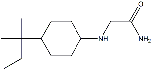 2-{[4-(1,1-dimethylpropyl)cyclohexyl]amino}acetamide,,结构式