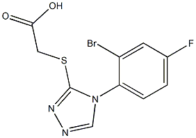 2-{[4-(2-bromo-4-fluorophenyl)-4H-1,2,4-triazol-3-yl]sulfanyl}acetic acid