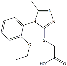 2-{[4-(2-ethoxyphenyl)-5-methyl-4H-1,2,4-triazol-3-yl]sulfanyl}acetic acid Structure
